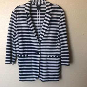 Black and white vest